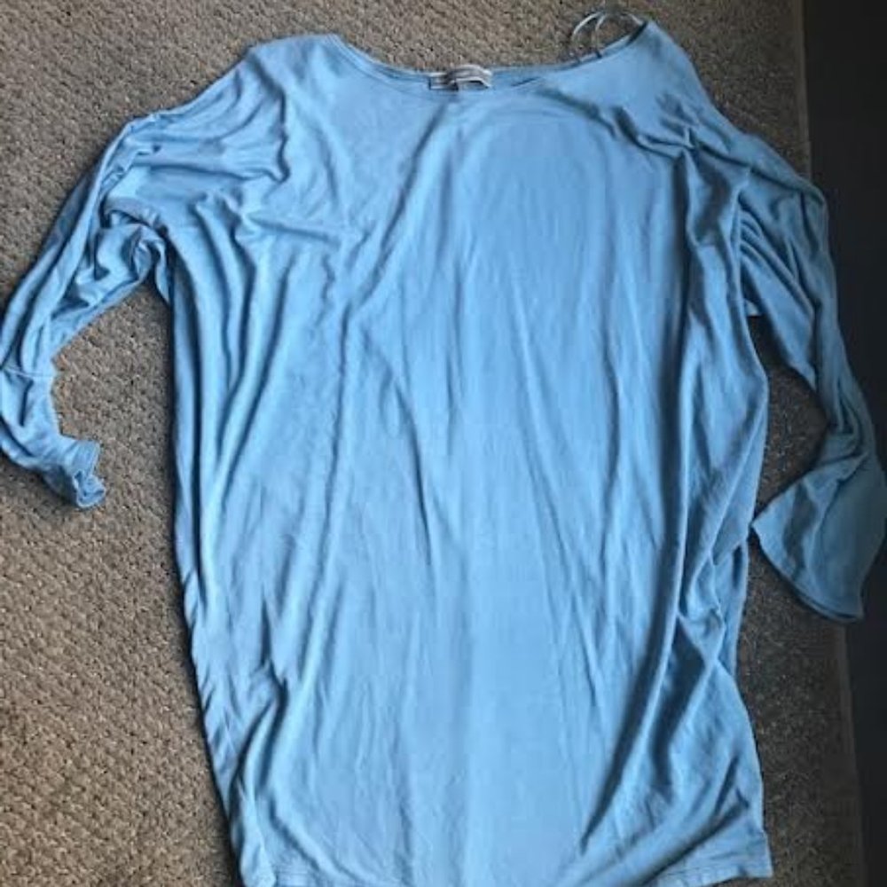 Beautiful Blue Tshirt Tunic from Emma's Closet
